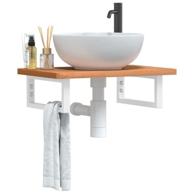 Washbasin shelf, steel and...