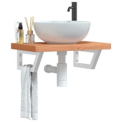 Washbasin shelf, steel and...