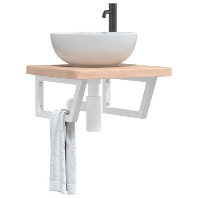 Washbasin shelf, steel and...