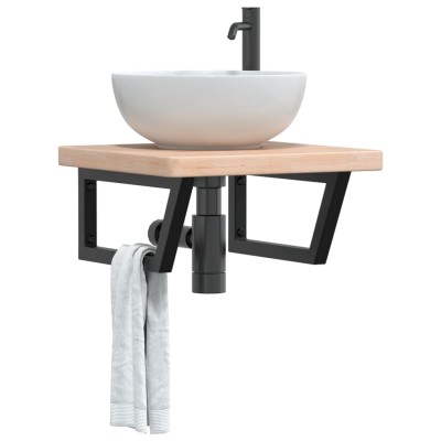 Washbasin shelf, steel and...