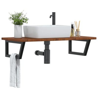 Washbasin shelf, steel and...