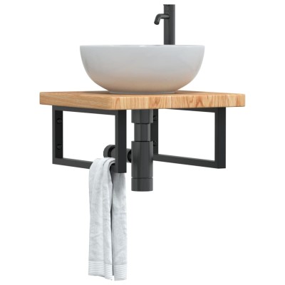 Washbasin shelf, steel and...