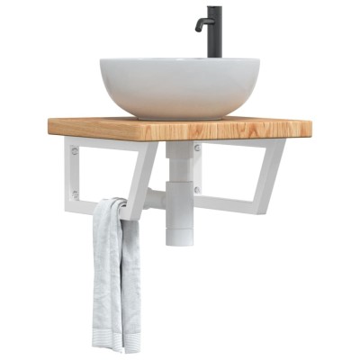 Washbasin shelf, steel and...