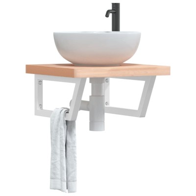 Washbasin shelf, steel and...