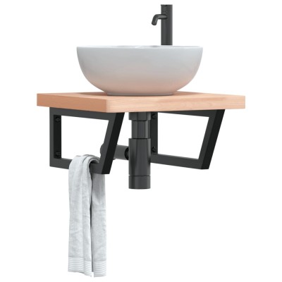Washbasin shelf, steel and...