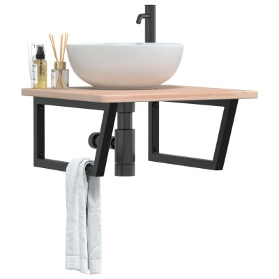 Washbasin shelf, steel and...
