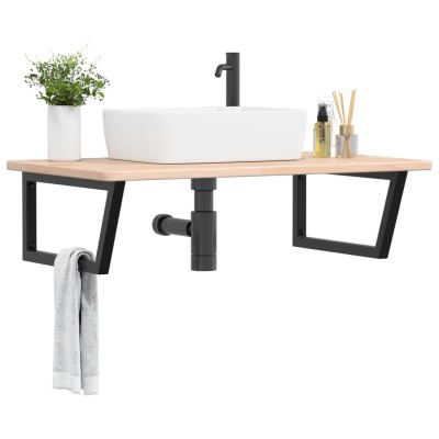 Washbasin shelf, steel and...