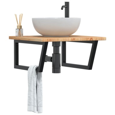 Washbasin shelf, steel and...