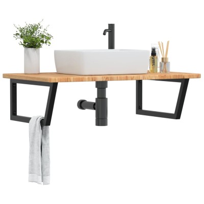 Washbasin shelf, steel and...