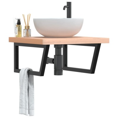 Washbasin shelf, steel and...