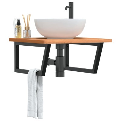 Washbasin shelf, steel and...