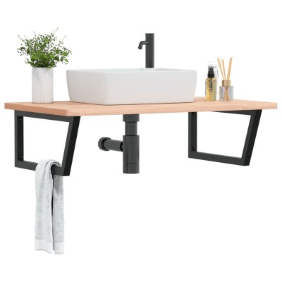 Washbasin shelf, steel and...