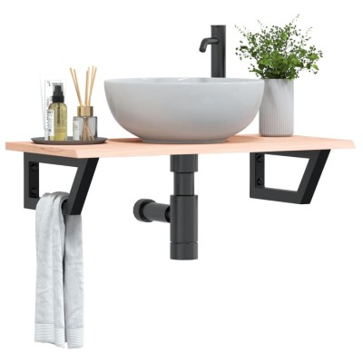 Washbasin shelf, steel and...