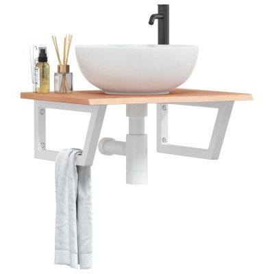 Washbasin shelf, steel and...