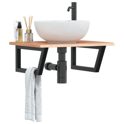 Washbasin shelf, steel and...