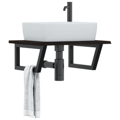 Washbasin shelf, steel and...