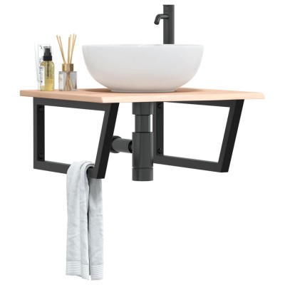 Washbasin shelf, steel and...