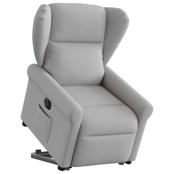 Standing reclining chair, gray color, fabric