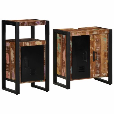 Bathroom furniture set with...