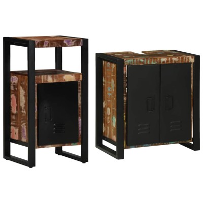 Bathroom furniture set with...