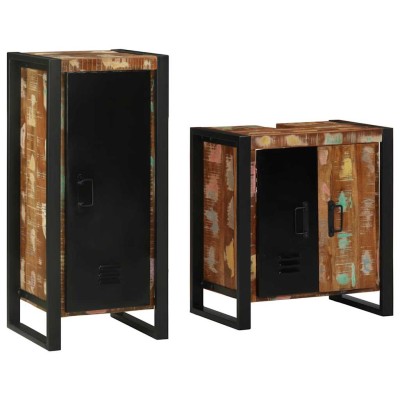 Bathroom furniture set with...