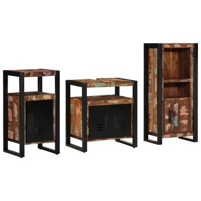 Bathroom furniture set with...