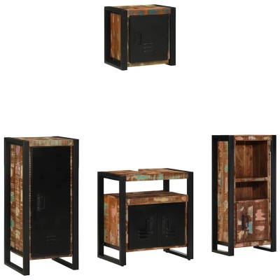 Bathroom furniture set with...