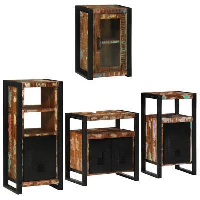 Bathroom furniture set with...