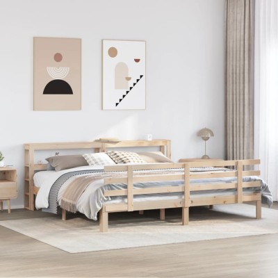 Bed frame with headboard,...