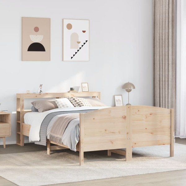 Bed frame without mattress, 140x190cm, pine
