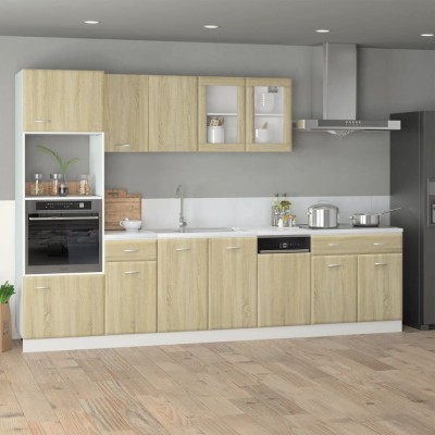 Set of kitchen cabinets,...