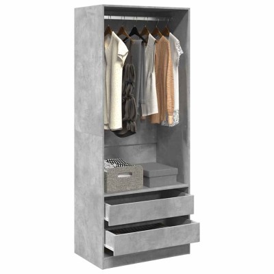Wardrobe, concrete gray...