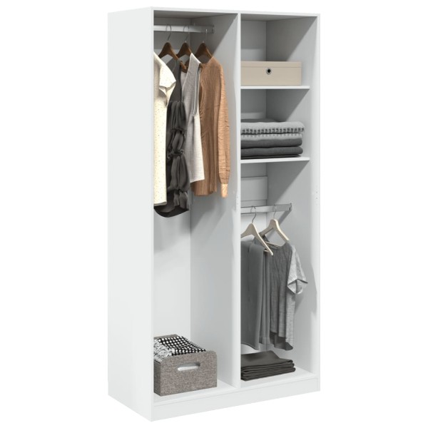 Wardrobe, white, 100x50x200cm, MDP
