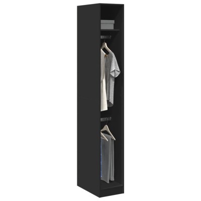 Wardrobe, black, 30x50x200...