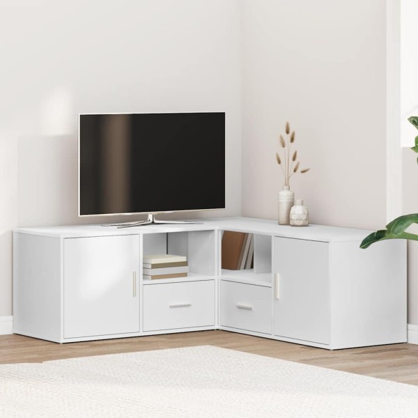 Corner cabinet, white, 200x40x45cm, wood