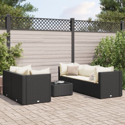 Garden set with cushions, 6...