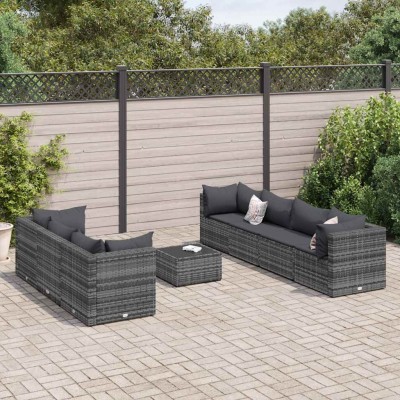 Garden set with cushions, 8...