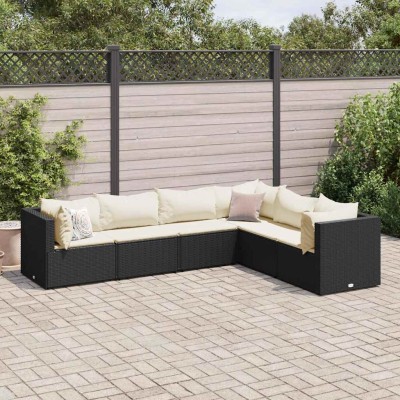 Garden set with cushions, 6...
