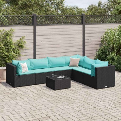 Garden set with cushions, 7...