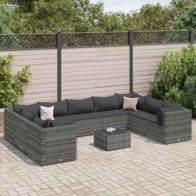 Garden set with cushions,...