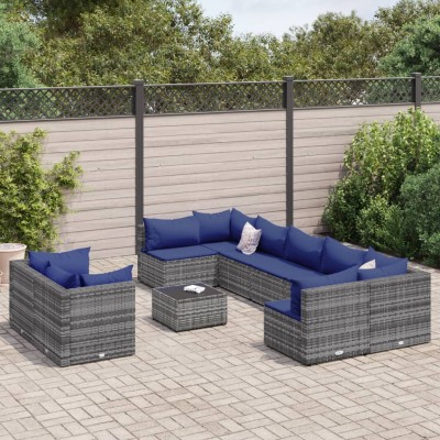 Garden set with cushions,...