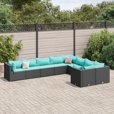 Garden set with cushions, 9...