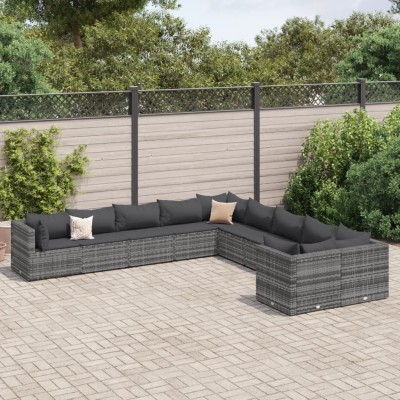 Garden set with cushions,...
