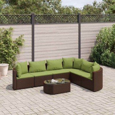 Sofa set with cushions, 7...