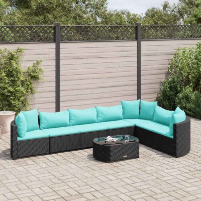 Sofa set with cushions, 8...
