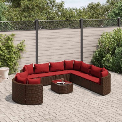 Garden set with cushions,...