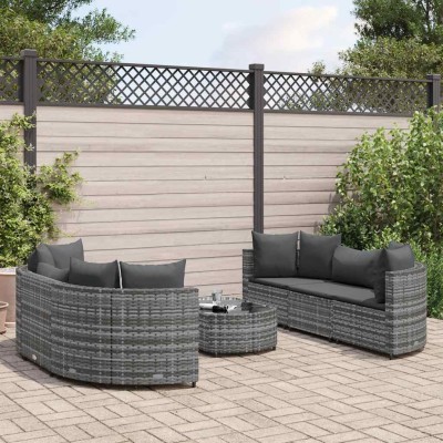 Sofa set with cushions, 7...