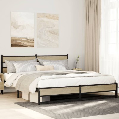 Bed frame without mattress,...