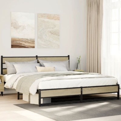 Bed frame without mattress,...