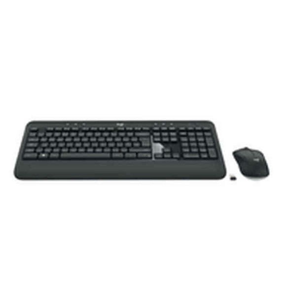 Klaviatuur ja Juhtmevaba Hiir Logitech 920-008680 Must Must/Valge hispaania Hispaaniakeelne Qwerty QWERTY